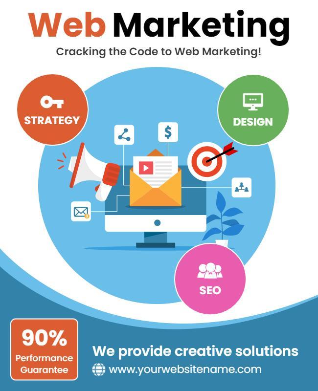 Digital Web Marketing Strategy Flyer Template