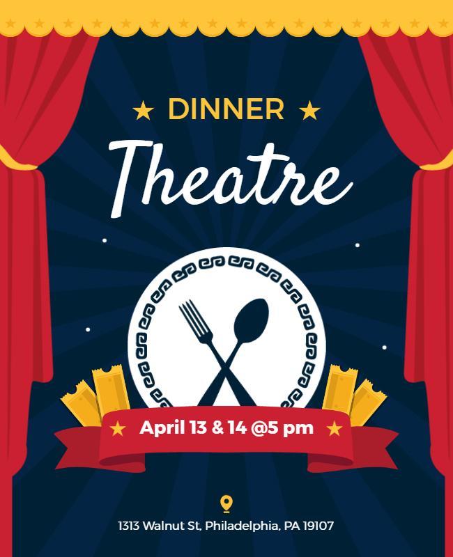 Dinner Theatre Event Flyer Template