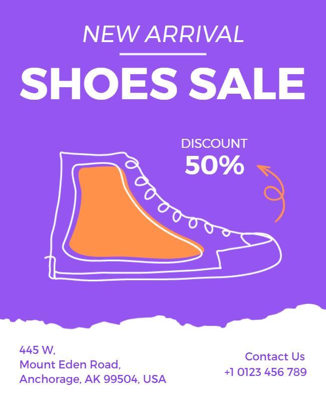 Discount Shoe Sale Event Flyer Template