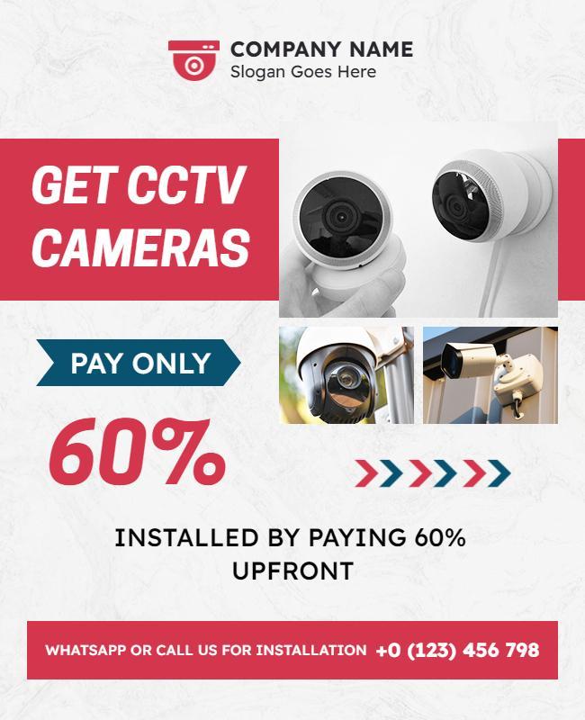 Discounted Cctv Camera Installation Flyer Template