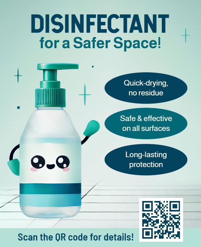 Disinfectant Product Promotion Flyer Template
