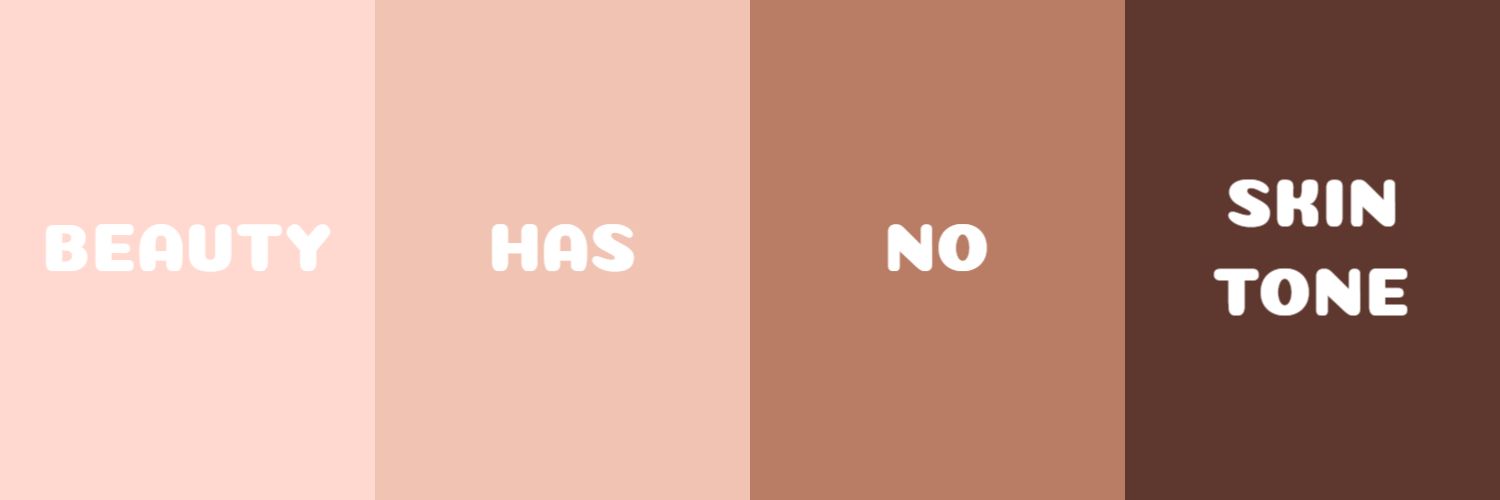 Diverse Skin Tones with Soft Colors in Beauty Banner Template