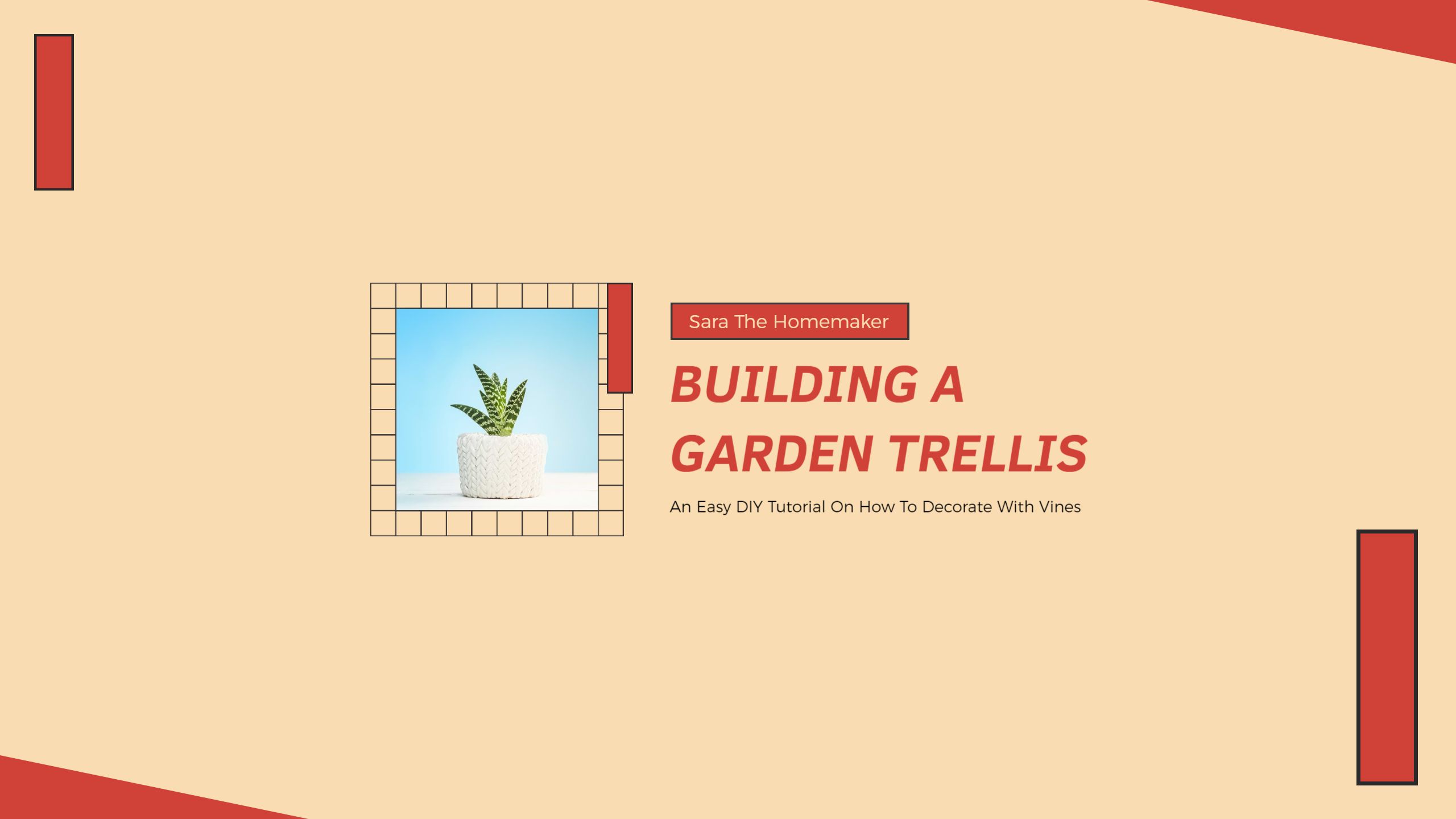 DIY Guide for Building a Garden Trellis YouTube Banner Template