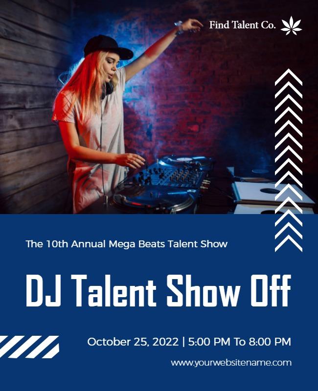 Dj Talent Showcase Event Flyer Template