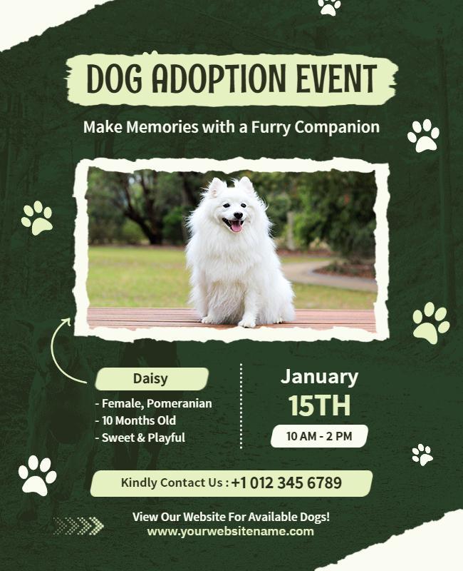 Dog Adoption Charity Event Flyer Template