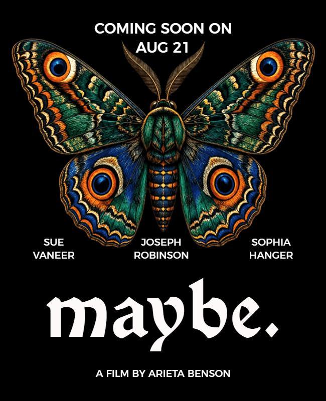 Dramatic Butterfly Inspired Movie Poster Template