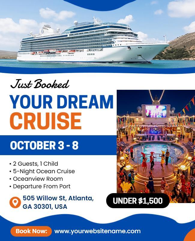 Dream Cruise Travel Booking Poster Template
