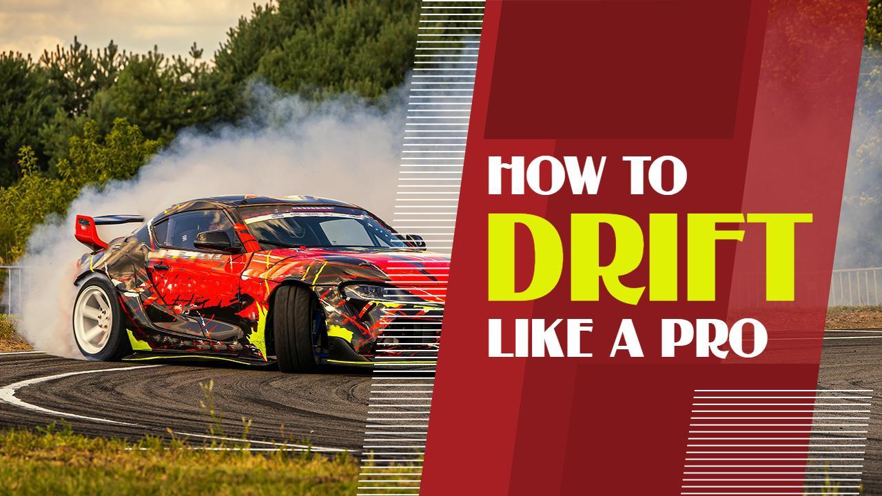 Drift Racing Techniques Expert Car YouTube Thumbnail Template