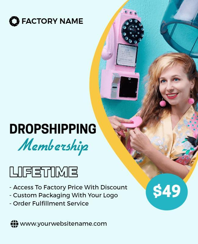 Dropshipping Membership Promotion Flyer Template