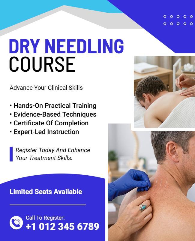 Dry Needling Course Flyer Template