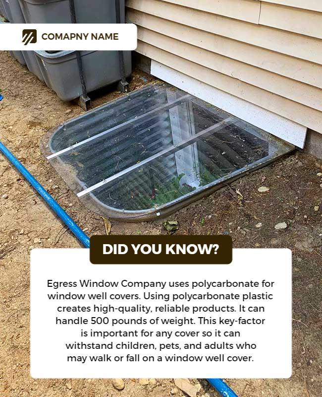 Durable Polycarbonate Window Well Covers Flyer Template