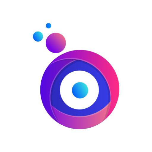 Dynamic 3D Circular Design with Vibrant Gradient Colors Logo Template