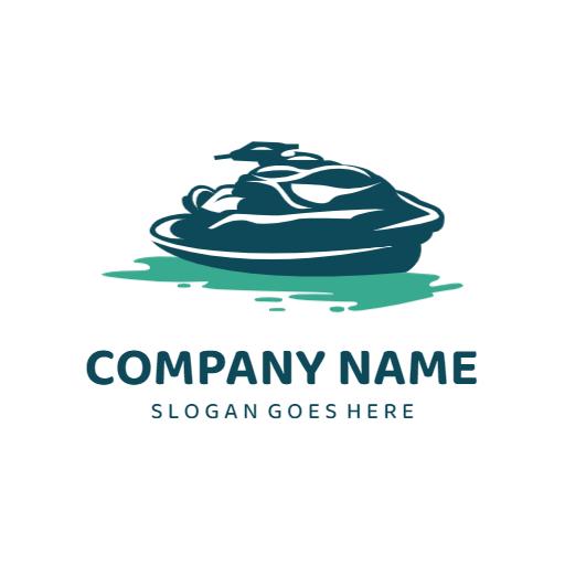 Dynamic and Sleek Jet Ski Design for Water Sports Logo Template