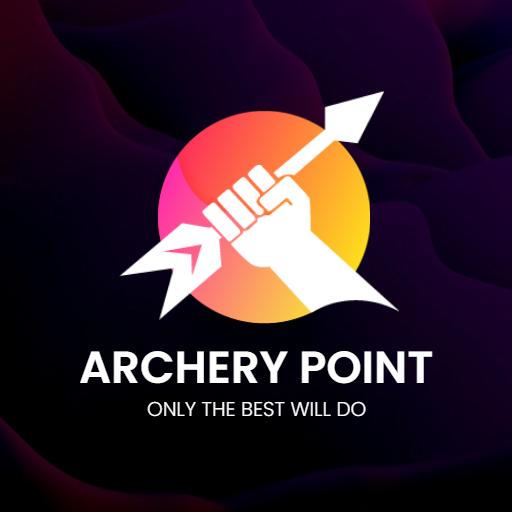 Dynamic Archery Point Logo with Bold Arrow Design Elements Logo Template