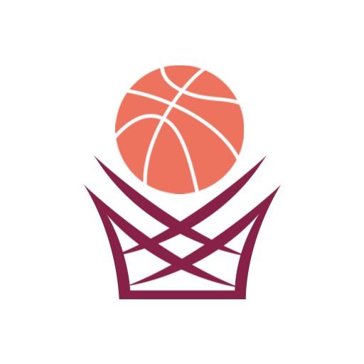Dynamic Basketball Design with Stylish Hoop and Ball Logo Template