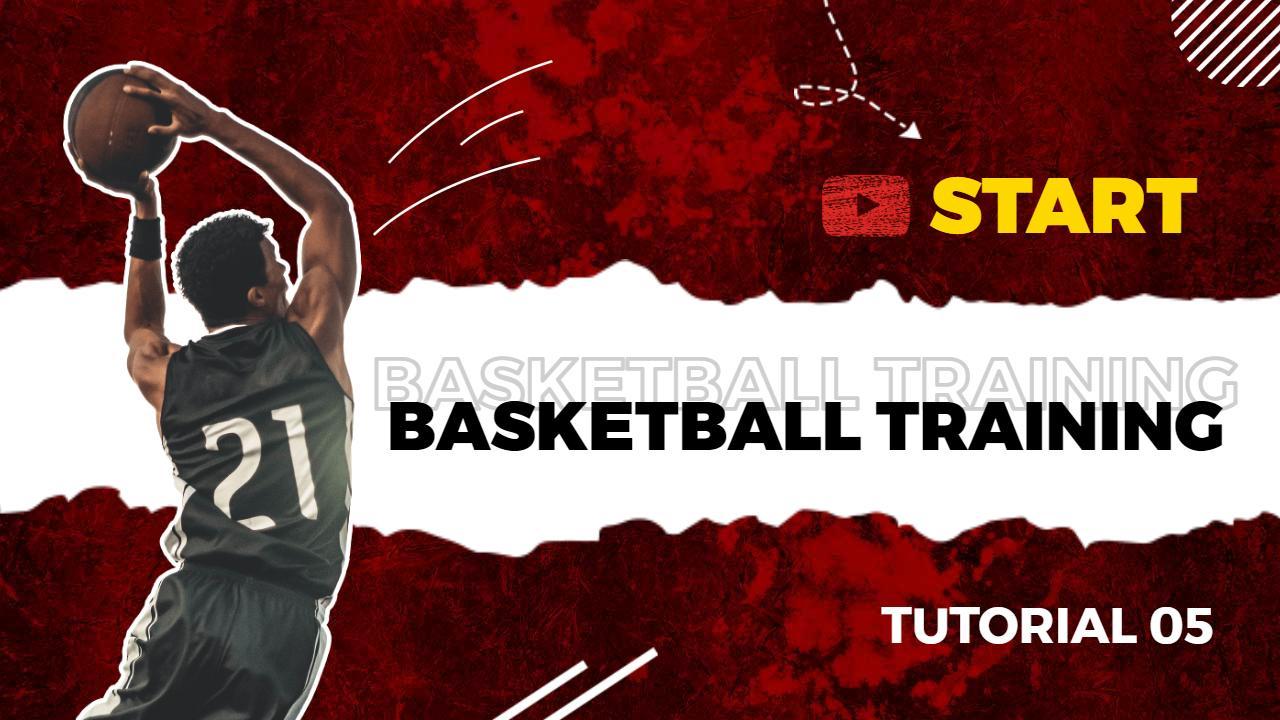 Dynamic Basketball Training Skills Drills YouTube Thumbnail Template