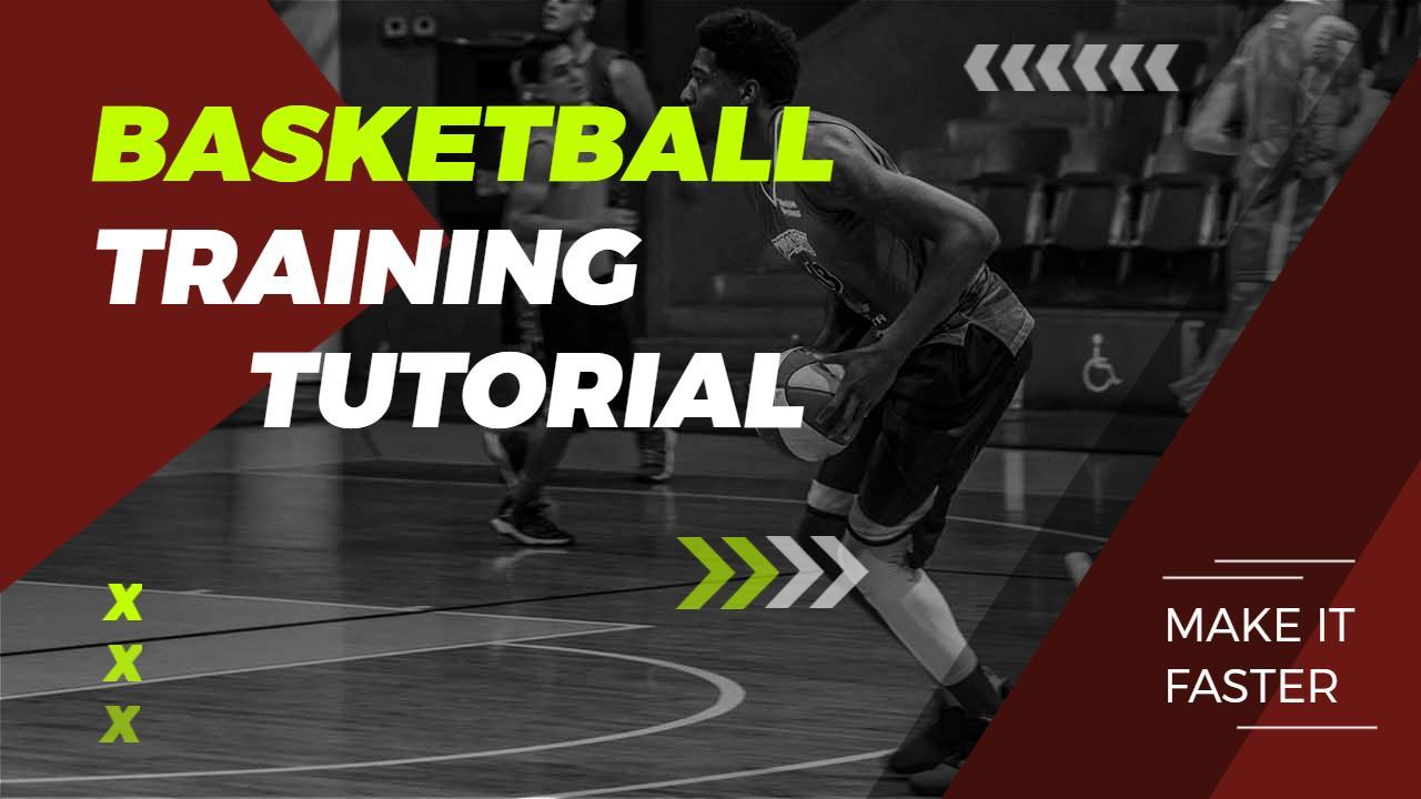 Dynamic Basketball Training Tutorial YouTube Thumbnail Template