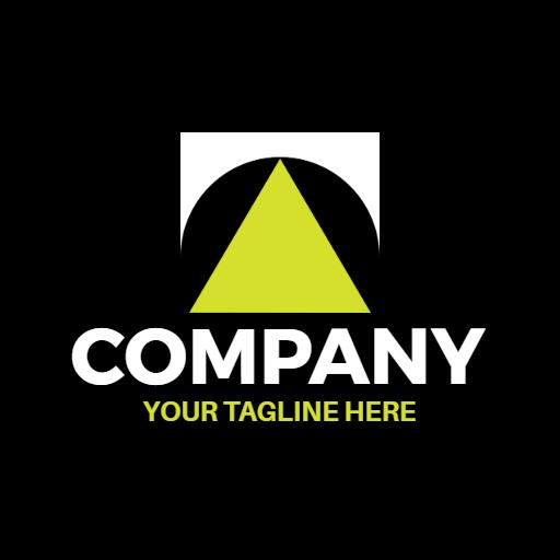 Dynamic Black and Green T Letter Design for Branding Logo Template