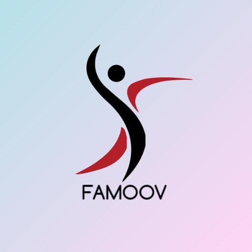 Dynamic Black and Red Fitness Movement Logo Template