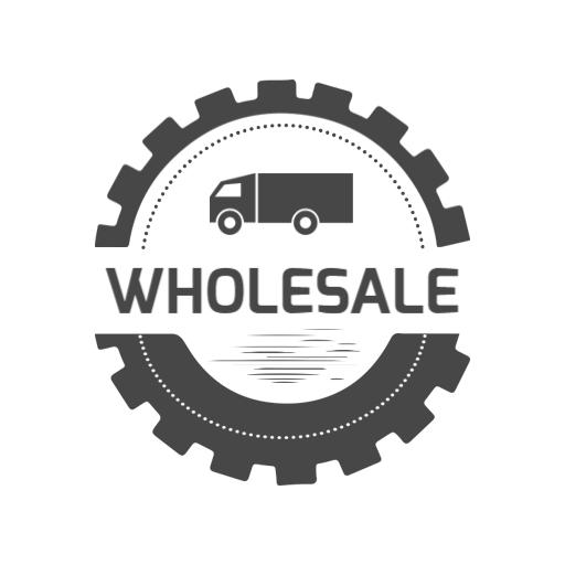 Dynamic Black Gear Design Representing Wholesale Operations Logo Template
