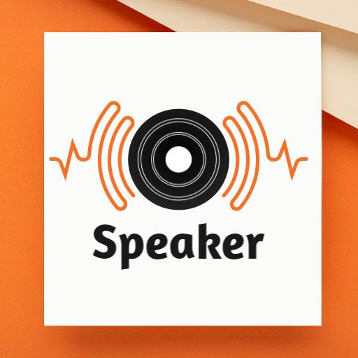 Dynamic Black Vinyl Speaker Design with Sound Waves Logo Template