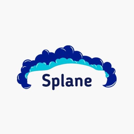 Dynamic Blue and Aqua Typography Design for Creative Logo Template