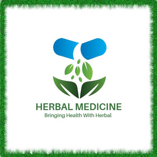 Dynamic Blue and Green Design Emphasizing Herbal Medicine Logo Template