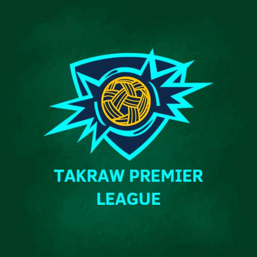 Dynamic Blue and Green Design for Sepak Takraw Logo Template