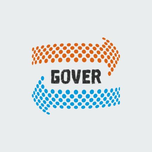Dynamic Blue and Orange Arrows Representing Company Services Logo Template