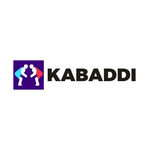 Dynamic Blue and Purple Kabaddi Action Showcase Logo Template