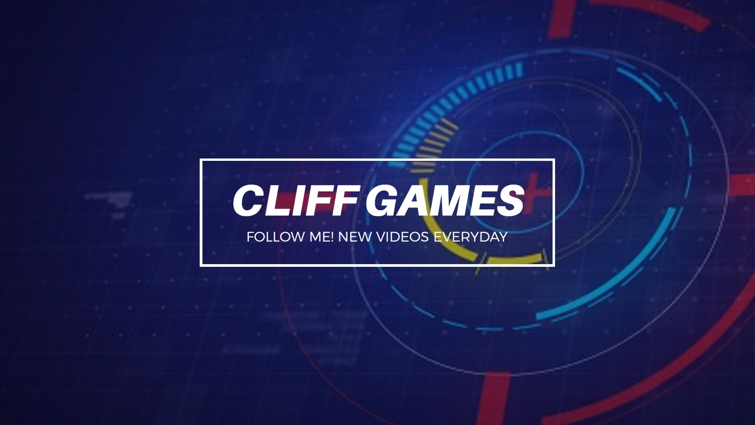 Dynamic Blue and Red Gaming Graphics Channel Banner Template
