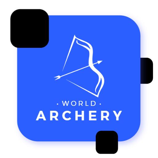 Dynamic Blue Archery Design Showcasing Professional Skills Logo Template