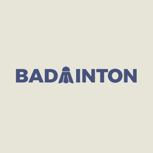 Dynamic Blue Badminton Design Emphasizing Sport Spirit Logo Template