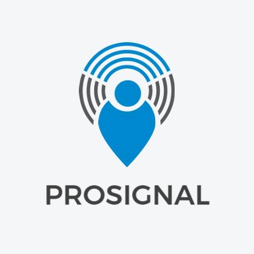 Dynamic Blue Communication Logo Featuring Signal Waves Logo Template