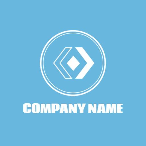 Dynamic Blue Design Showcasing Modern Website Logo Template