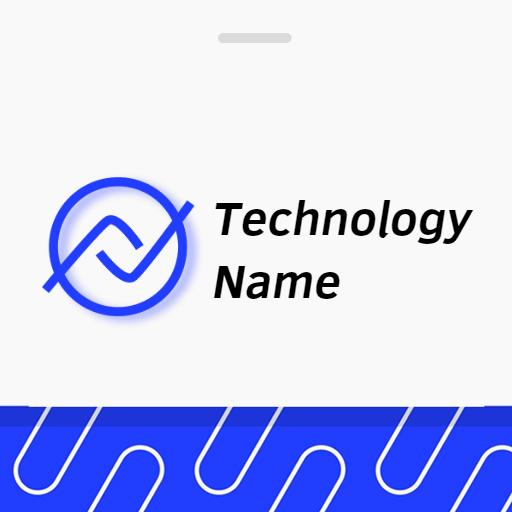 Dynamic Blue Graph Design Depicting Technology Innovation Logo Template