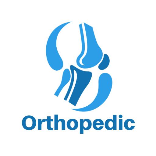 Dynamic Blue Orthopedic Design Representing Healthcare Services Logo Template