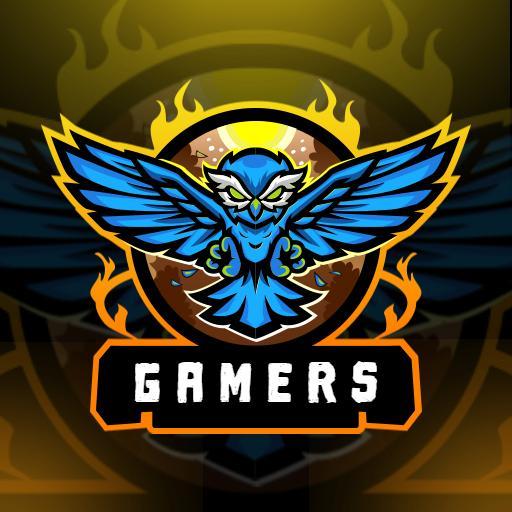 Dynamic Blue Owl Design Representing Competitive Esports Logo Template