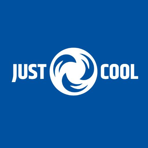 Dynamic Blue Swirl Representing HVAC Cooling Solutions Logo Template