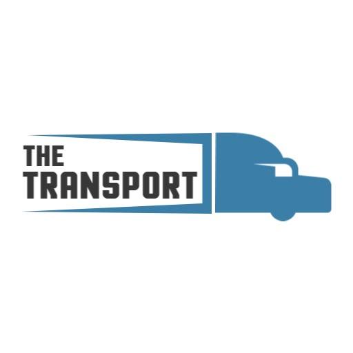 Dynamic Blue Truck Design for Reliable Transportation Logo Template
