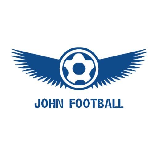 Dynamic Blue Winged Logo Representing Football Excellence Logo Template