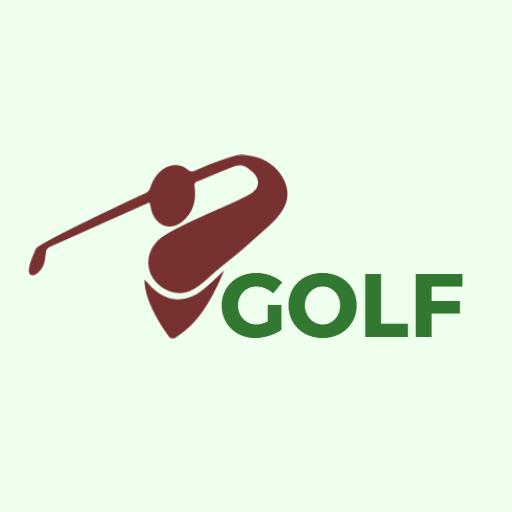 Dynamic Brown Golf Swing Design Capturing Sportsmanship Logo Template