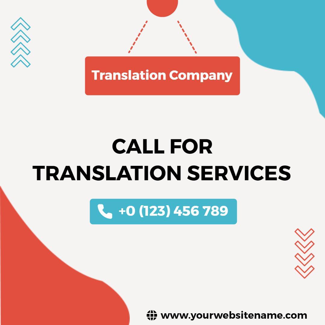 Dynamic Call for Translation Services with Contact Info Ad Template