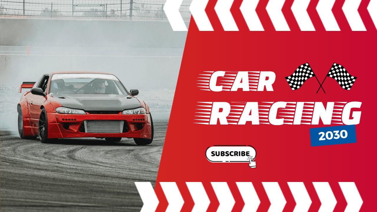 Dynamic Car Racing Action Thrills YouTube Thumbnail Template
