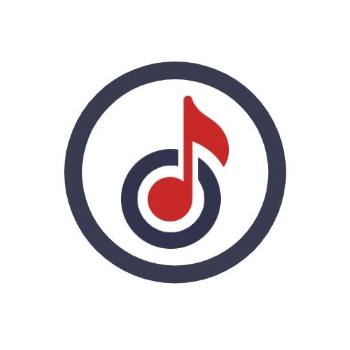 Dynamic Circle Design Featuring Musical Note Theme Logo Template
