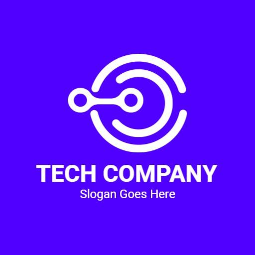 Dynamic Circle Design Representing Innovative Tech Company Logo Template