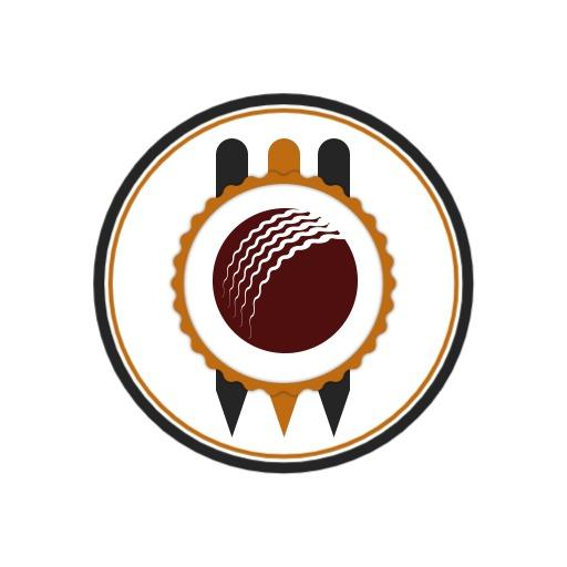 Dynamic Circular Design Emphasizing Cricket Team Spirit Logo Template