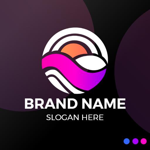 Dynamic Circular Design Representing Modern Business Logo Template