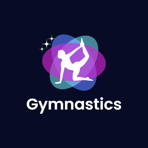 Dynamic Colorful Figure Showcasing Gymnastic Elegance Logo Template