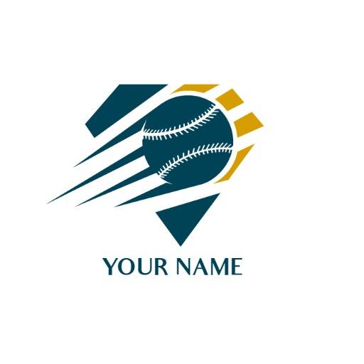 Dynamic Cricket Team Logo Featuring Fast Motion Elements Logo Template